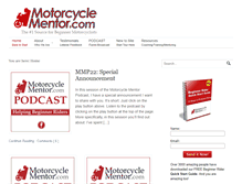 Tablet Screenshot of motorcyclementor.com